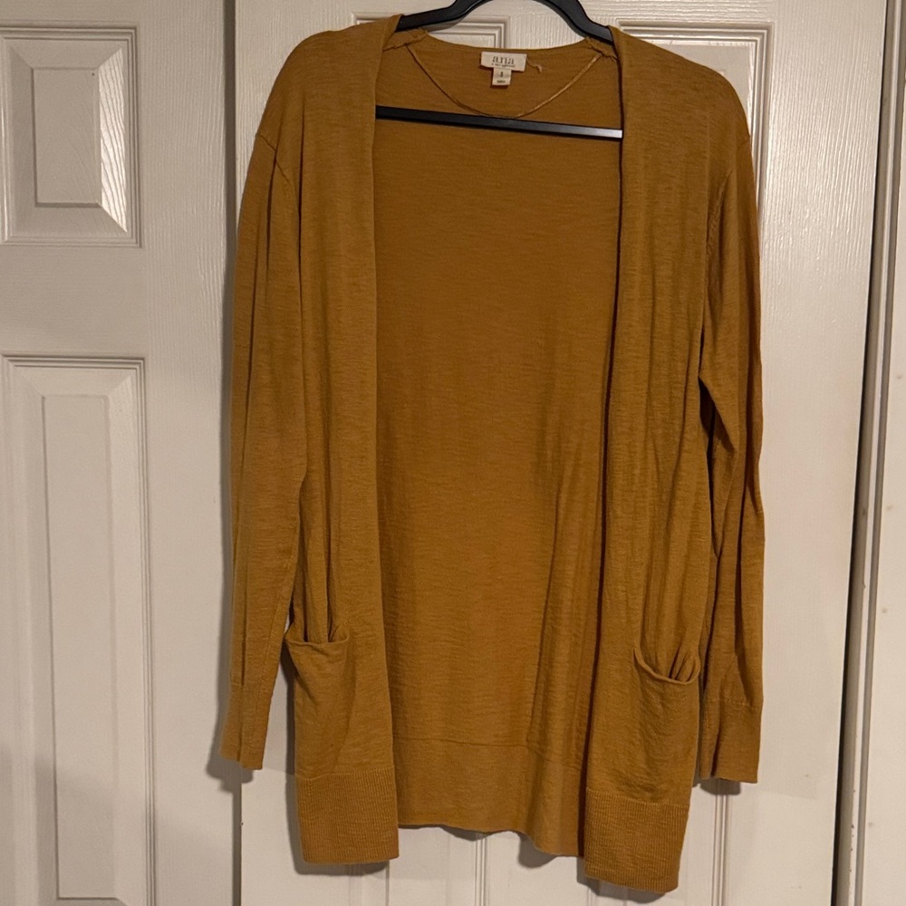 a new day Women's Golden Open Front Cardigan